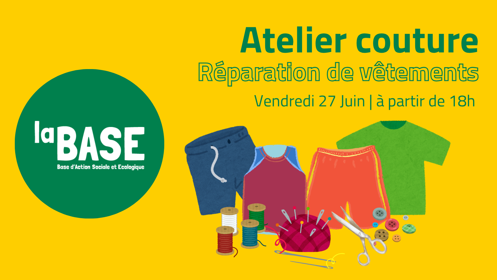 🪡👕 Atelier Couture : réparation de vêtements !