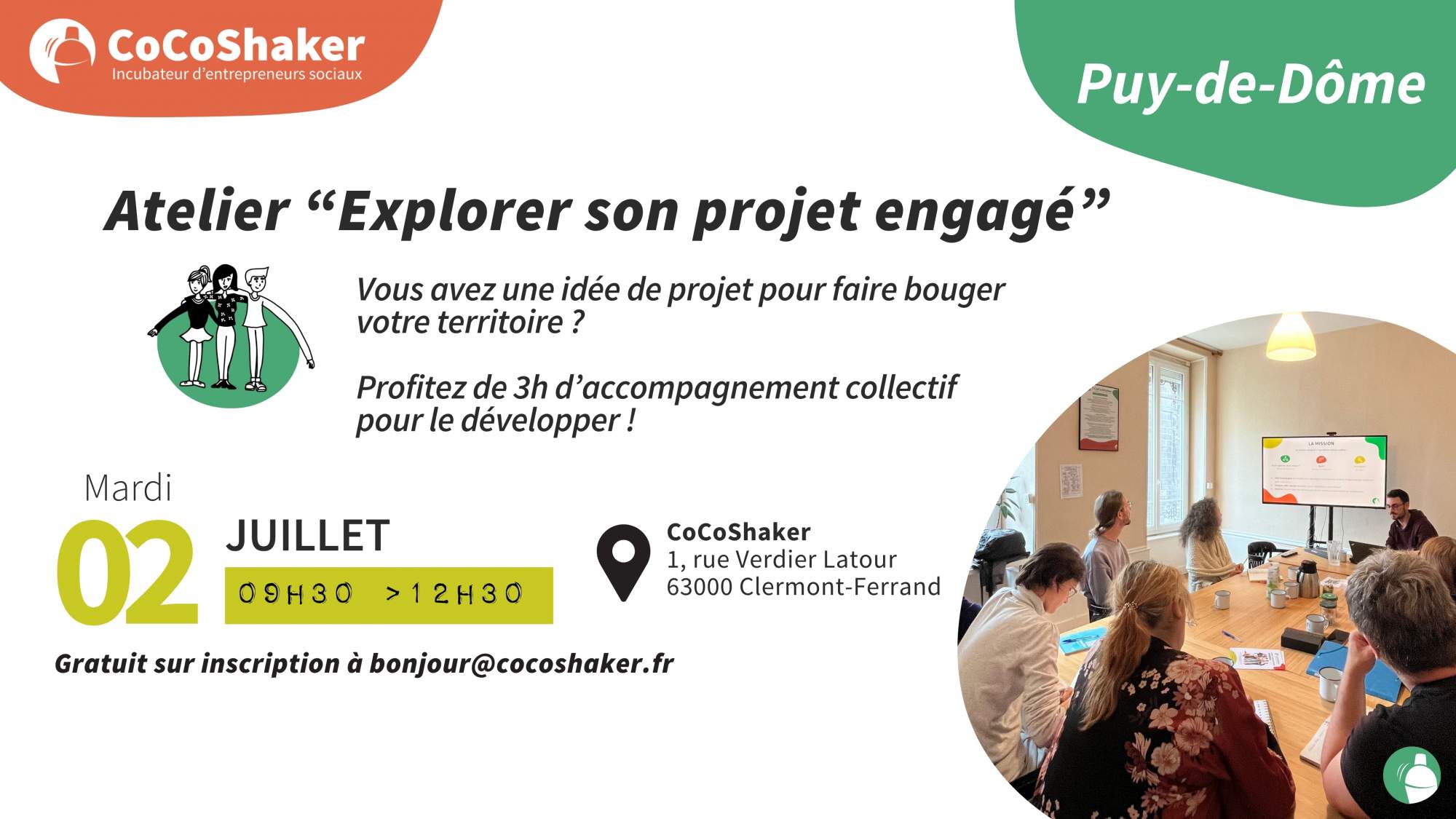 Atelier « Explorer son projet engagé » à Clermont-Ferrand