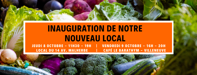 Inauguration de Au Local – le 8 octobre au local du 14 av. Malherbe