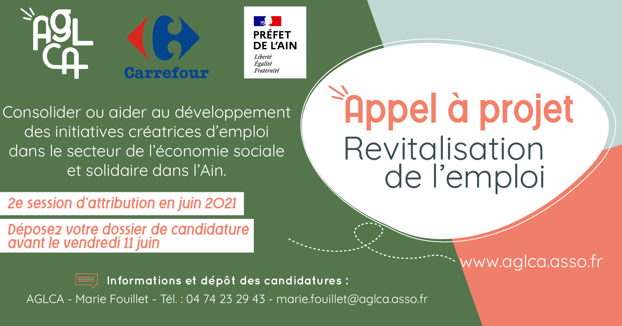 Appel à projet du Fonds de Revitalisation de l&rsquo;Emploi – Session#2