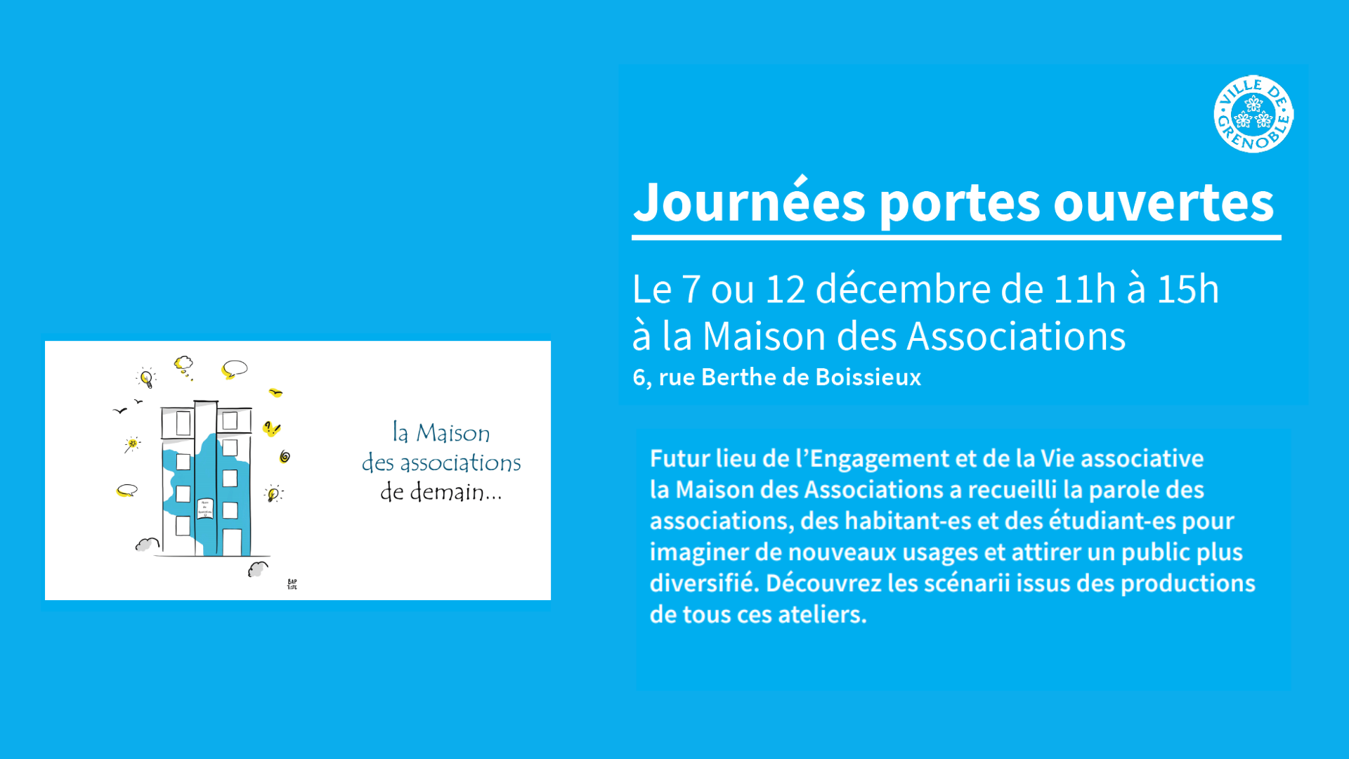 La Maison des Associations de demain se construit avec vous La Maison des Associations de demain se construit avec vous