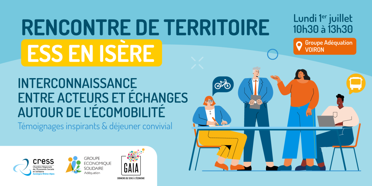 ESS en Isère – Interconnaissance entre acteurs et échanges autour de l’écomobilité