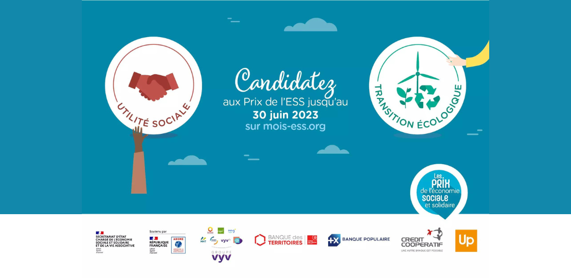 Candidatez pour les prix de l’ESS 2023 !