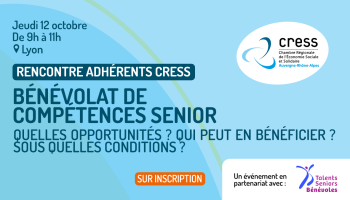 12 oct. Rencontre avec Talents Seniors Bénévoles 12 oct. Rencontre avec Talents Seniors Bénévoles