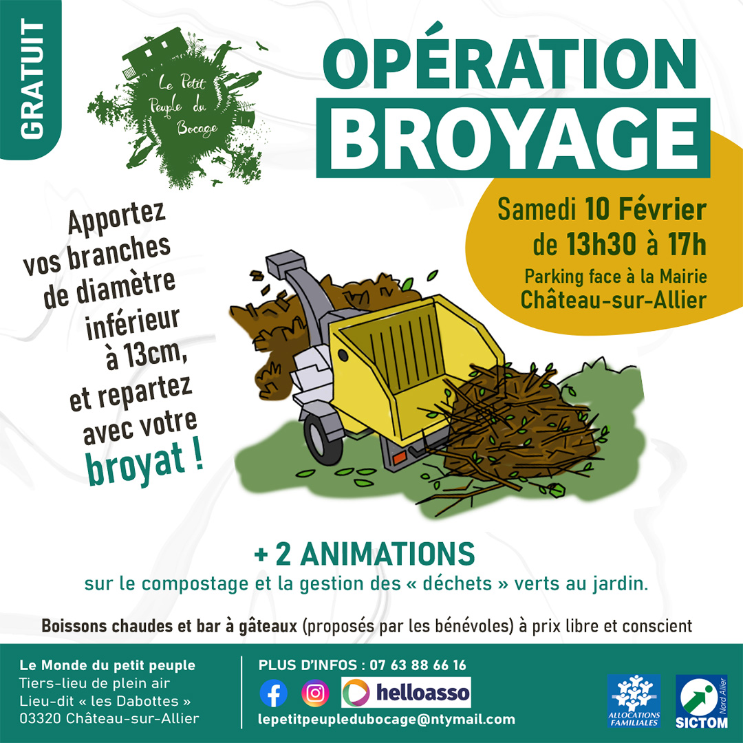 ♻️​ Opération broyage 🪵​
