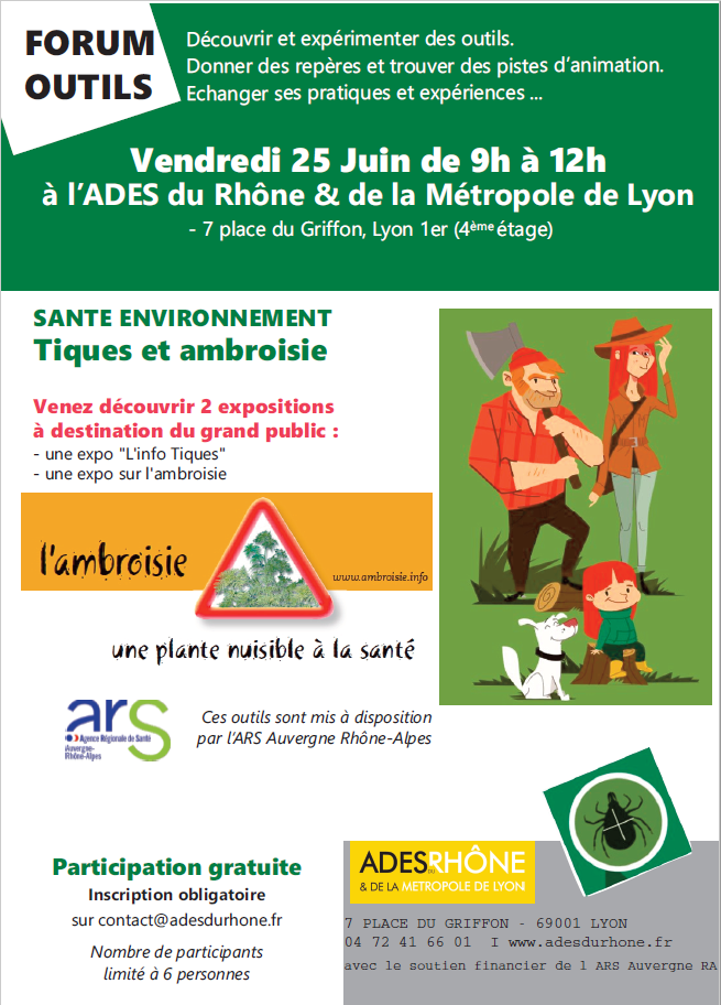 Forum outils tiques et ambroisie – Lyon (69)