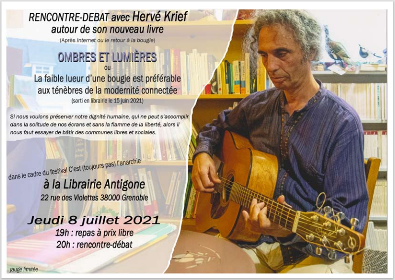 Présentation et débat autour de l’essai Ombres et Lumières d’Hervé Krief – Grenoble (38) Présentation et débat autour de l’essai Ombres et Lumières d’Hervé Krief – Grenoble (38)