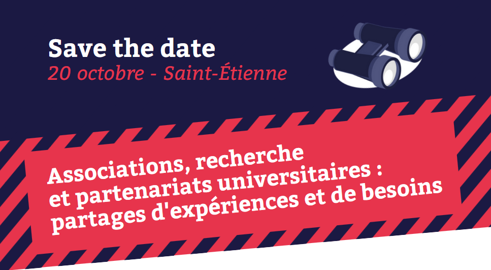 Journée associations, recherche et partenariats universitaires – « Partage d’expériences et de besoins » – Saint-Étienne (42)