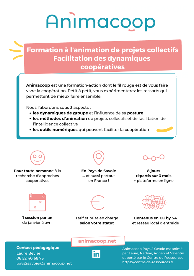 Se former à la coopération avec Animacoop en Pays de Savoie