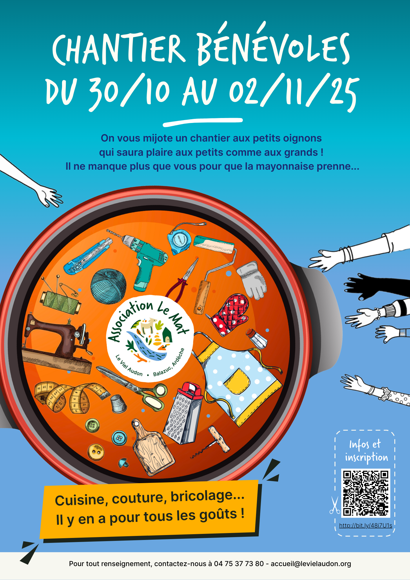 Chantier bénévole au Viel Audon / Tout âge / Tout public – Inscription ouverte !