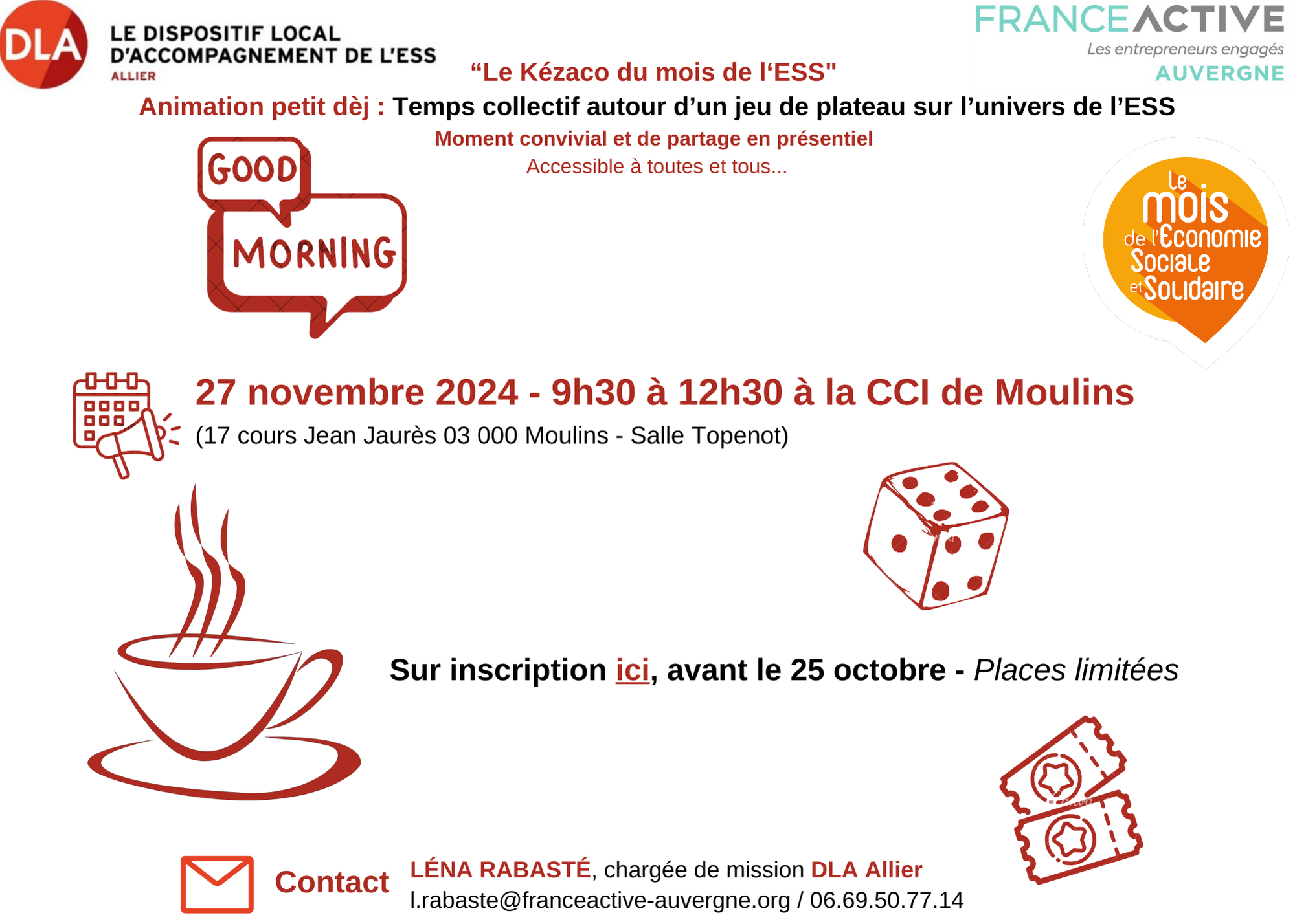 Animation petit déj : Temps collectif autour d&rsquo;un jeu de plateau sur l&rsquo;univers de l&rsquo;ESS