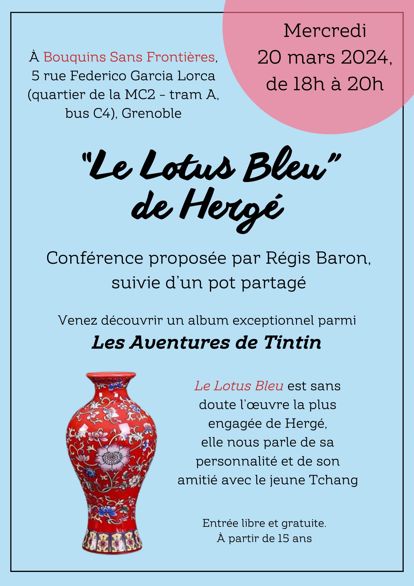 Conférence « Le Lotus Bleu » de Hergé