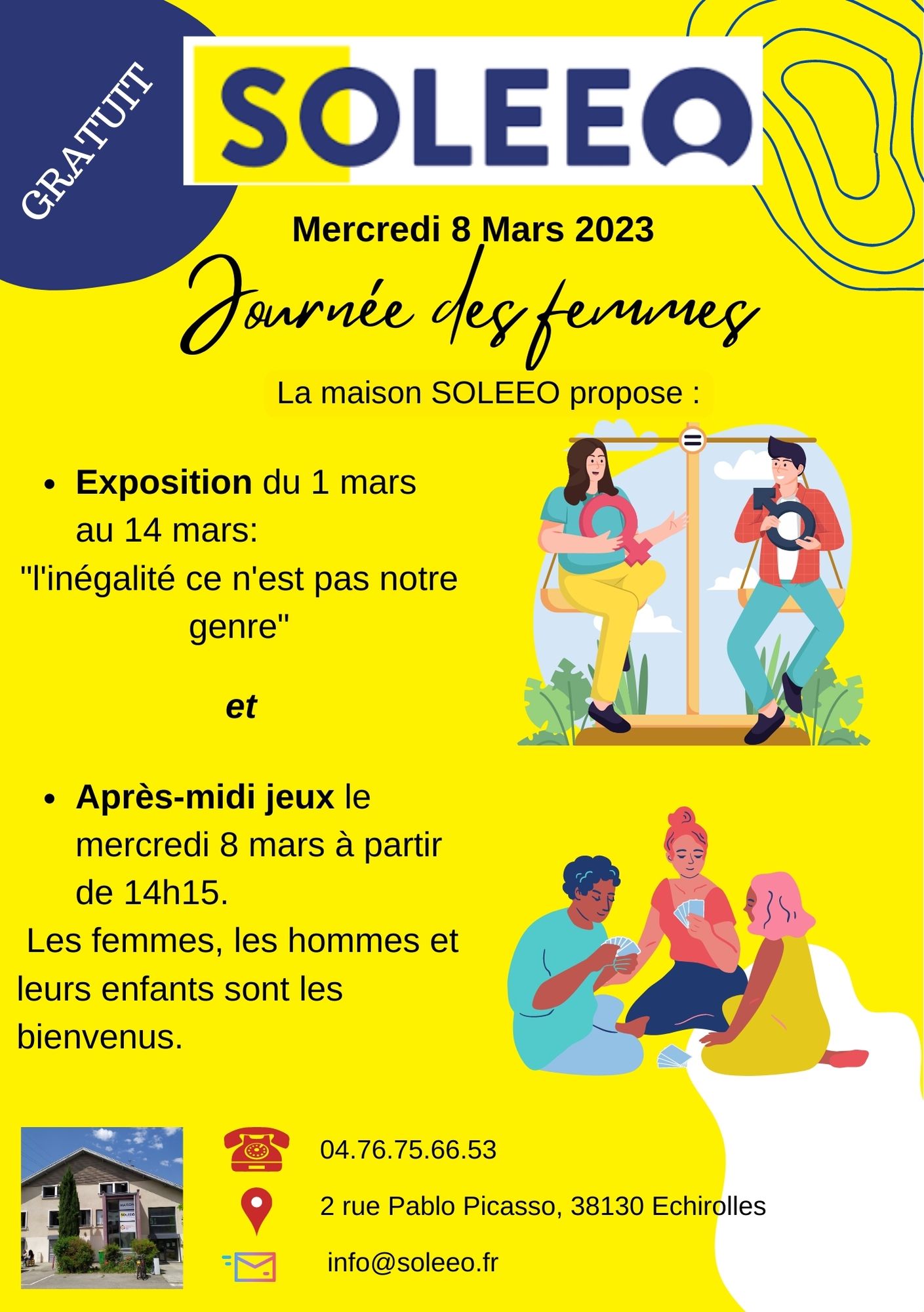 Exposition et animation « L&rsquo;inégalité ce n&rsquo;est pas notre genre »