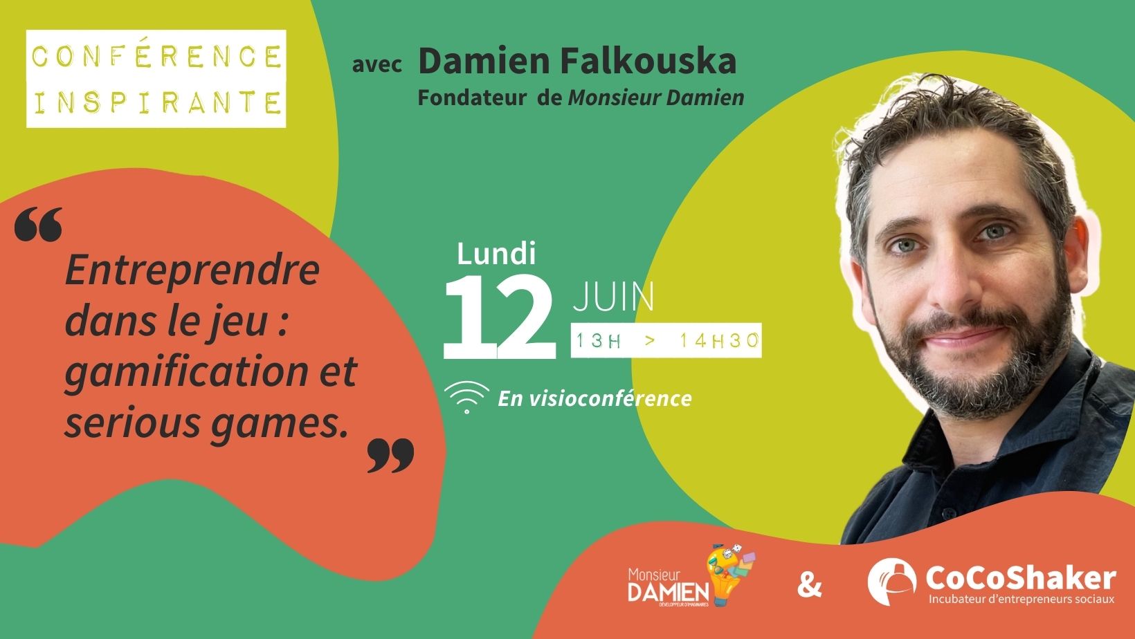 Conférence inspirante avec Damien Falkouska – Monsieur Damien
