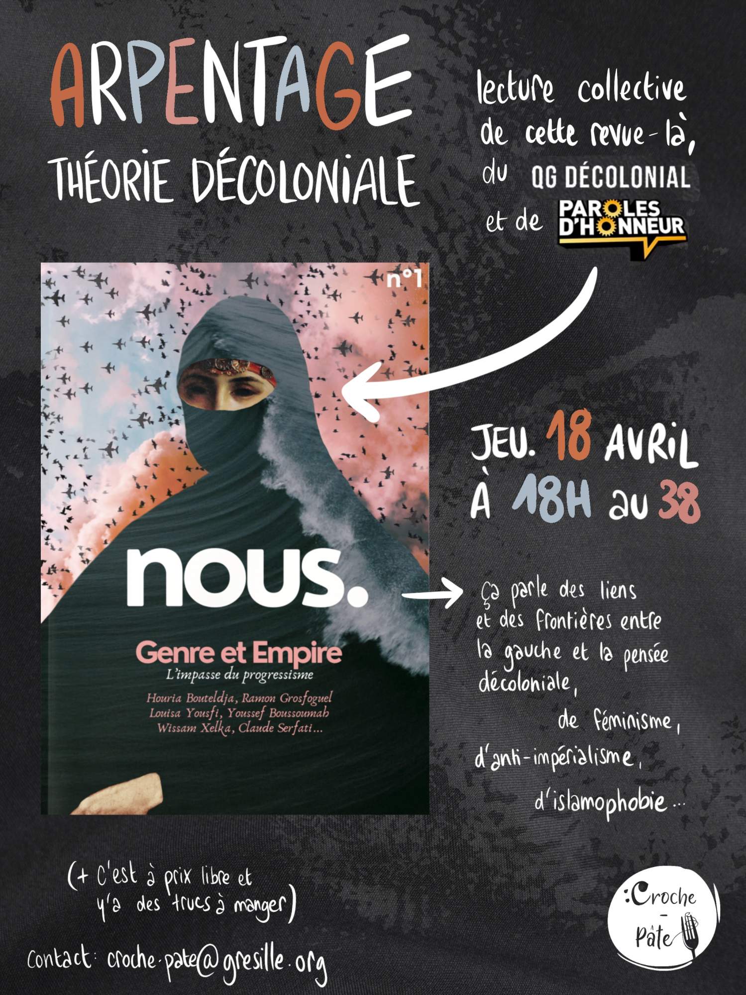 Atelier » Arpentage, théories décoloniales « Atelier » Arpentage, théories décoloniales «