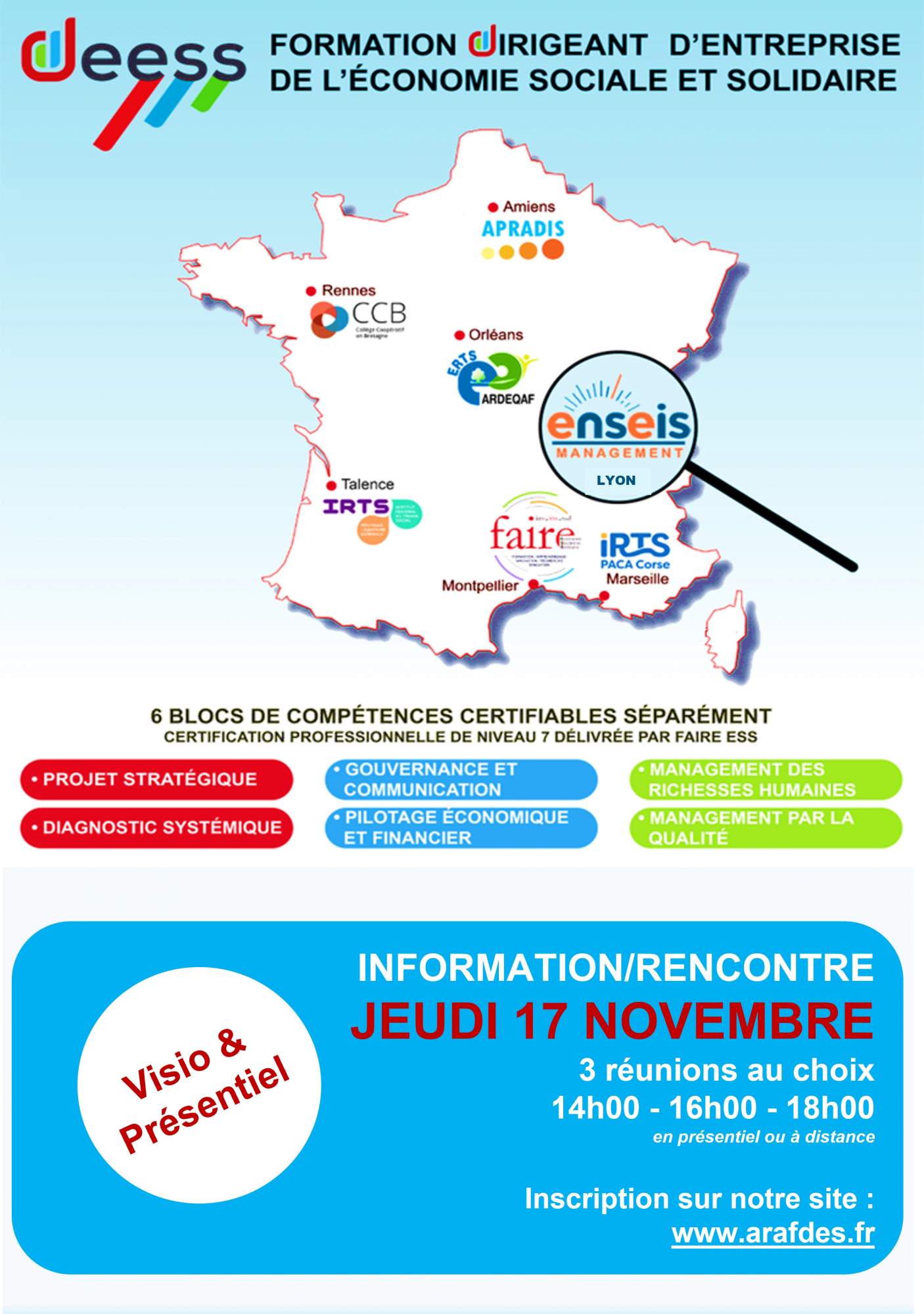 Former les dirigeants de l&rsquo;Économie Sociale et Solidaire – Lyon (69) ou en distanciel