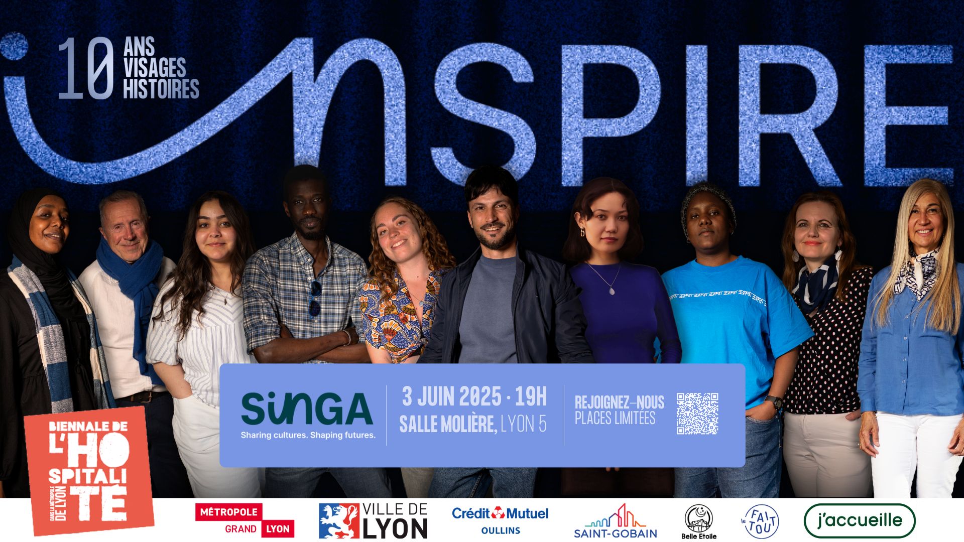 INSPIRE 2025 : 10 ans, 10 visages, 10 histoires ! Biennale de l&rsquo;hospitalié