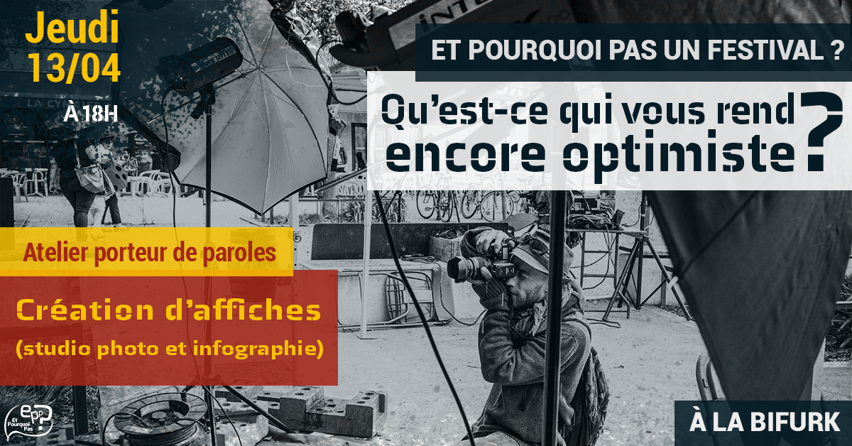 [Atelier porteur de Paroles] Initiation : Création d&rsquo;affiches (studio photo et infographie)