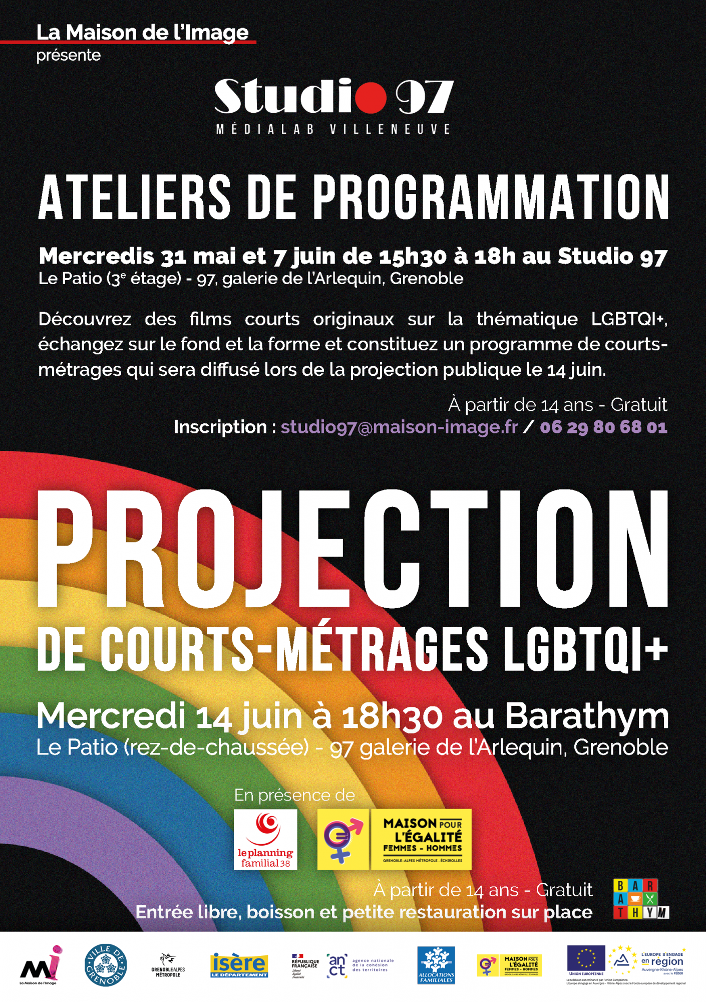 Projection de courts-métrages LGBTQI+