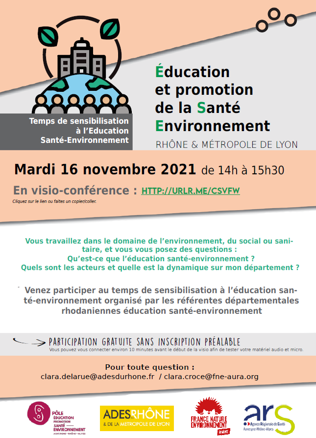 Visio de sensibilisation à l’Education Santé-Environnement Visio de sensibilisation à l’Education Santé-Environnement