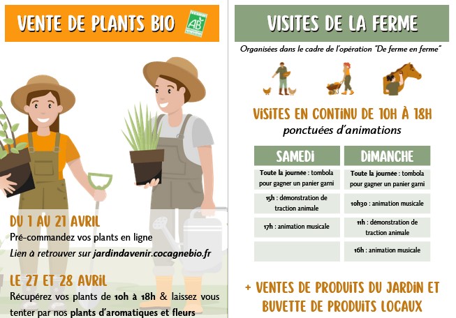 Vente de plants bio solidaire