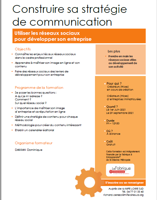 Construire sa strategie de communication-utiliser les réseaux sociaux pour développer son entreprise – En distanciel