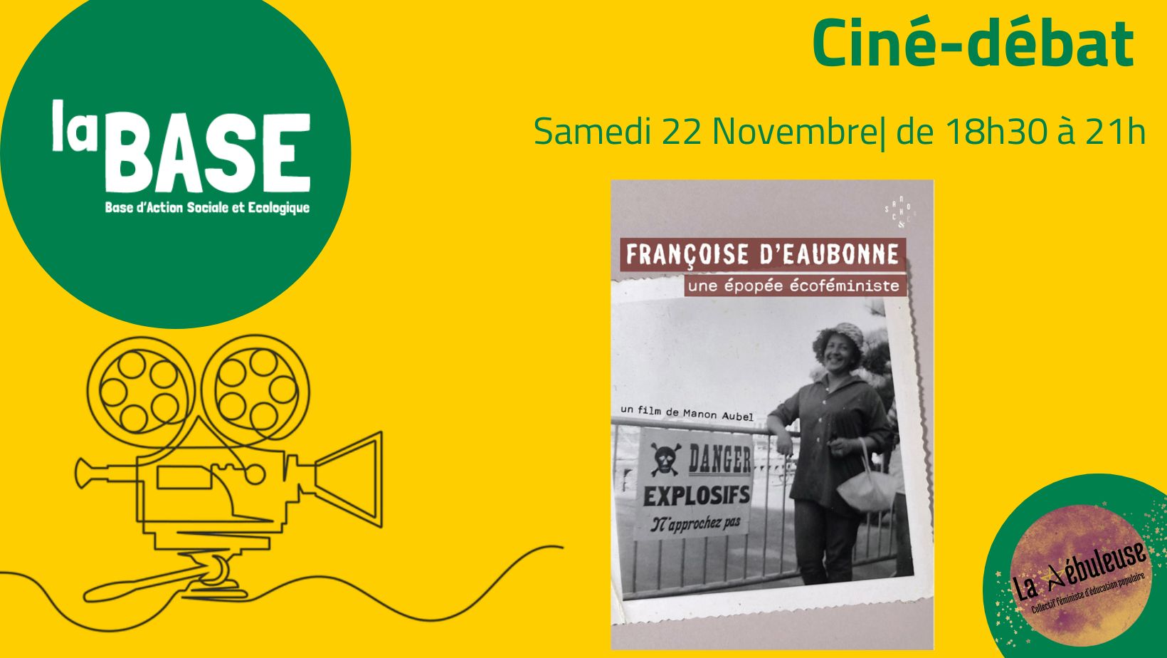 🎬Ciné-débat: « Françoise d&rsquo;Eaubonne, une épopée écoféministe »🎬