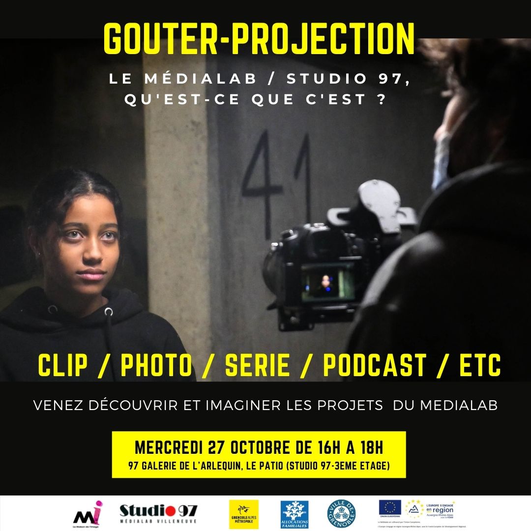 Goûter projection au studio 97 / le médialab – Grenoble (38)