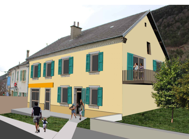 Mise en location d’un local pour activités de l&rsquo;Économie Sociale et Solidaire (ESS) + logement à Monteynard (Isère-38)