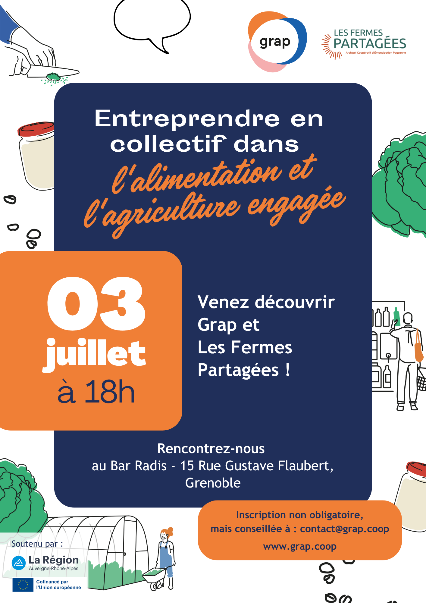 Entreprendre en collectif dans l&rsquo;alimentation et l&rsquo;agriculture engagée