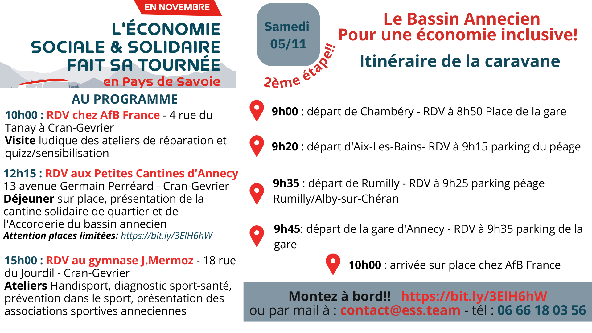 Tournée de l&rsquo;ESS – Déjeuner aux Petites Cantines Annecy avec l&rsquo;Accorderie du bassin annecien