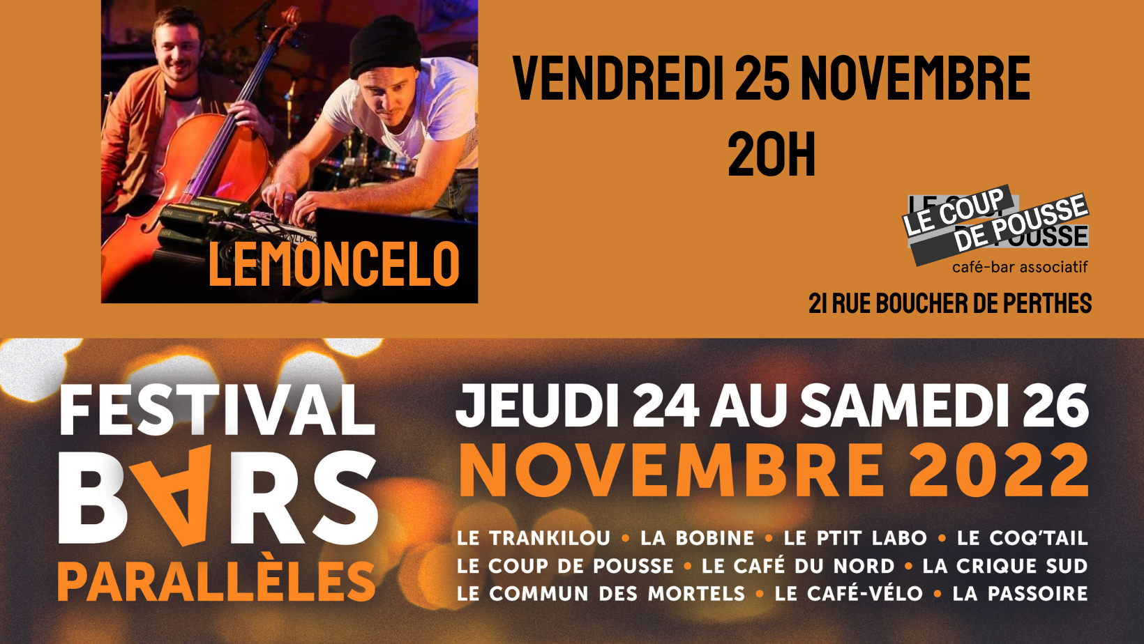 LEMONCELLO – Electro dub // Festival bars parallèles