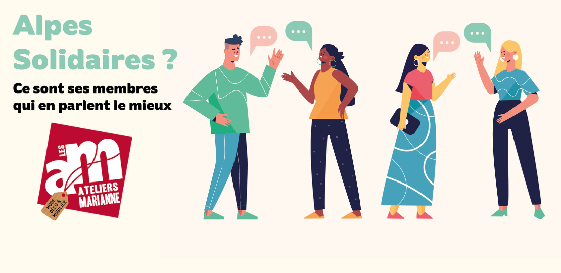 Portrait des Ateliers Marianne, membres de la communauté sociale et solidaire