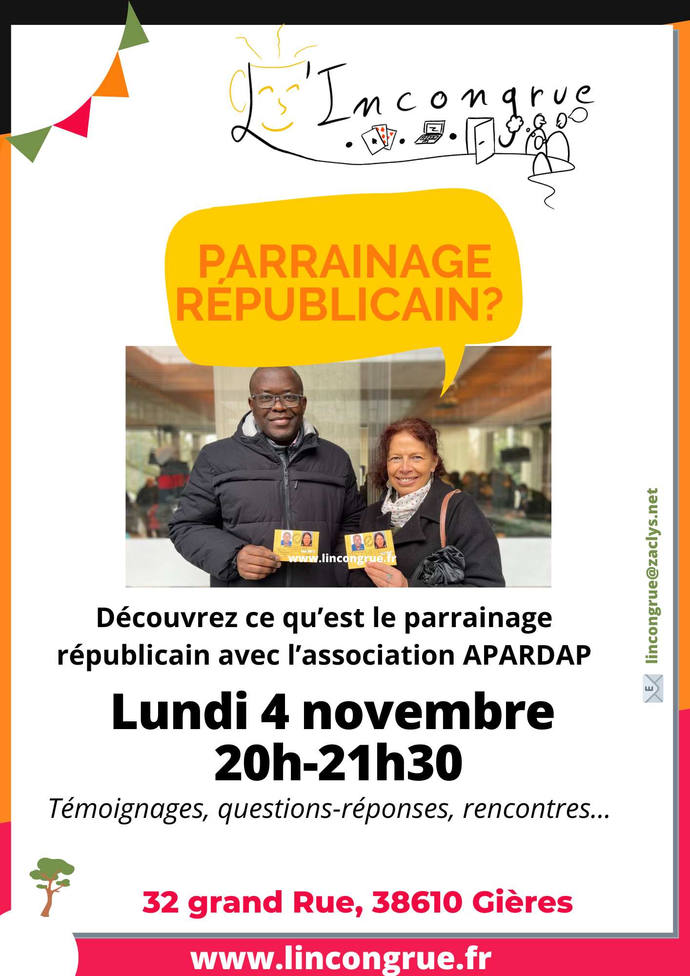 Soirée Discusson du Parrainage républicain Soirée Discusson du Parrainage républicain