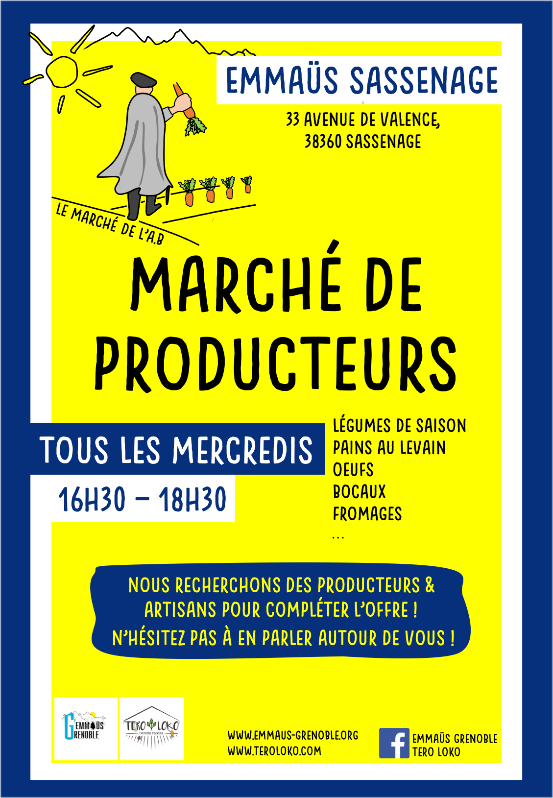 Le marché de l&rsquo;AB – Sassenage (38)