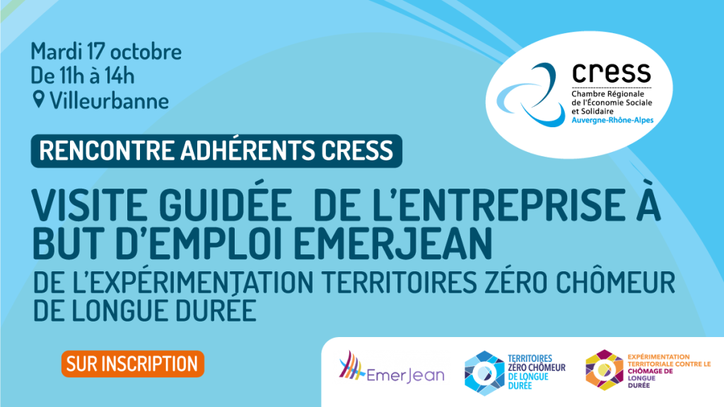 17 octobre visite guidée d&rsquo;EmerJean réservée aux adhérents de la CRESS