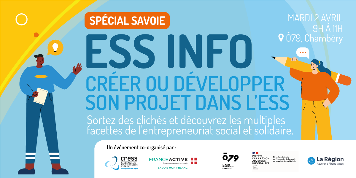 ESS INFO Spécial SAVOIE – Créer ou développer son projet dans l&rsquo;ESS