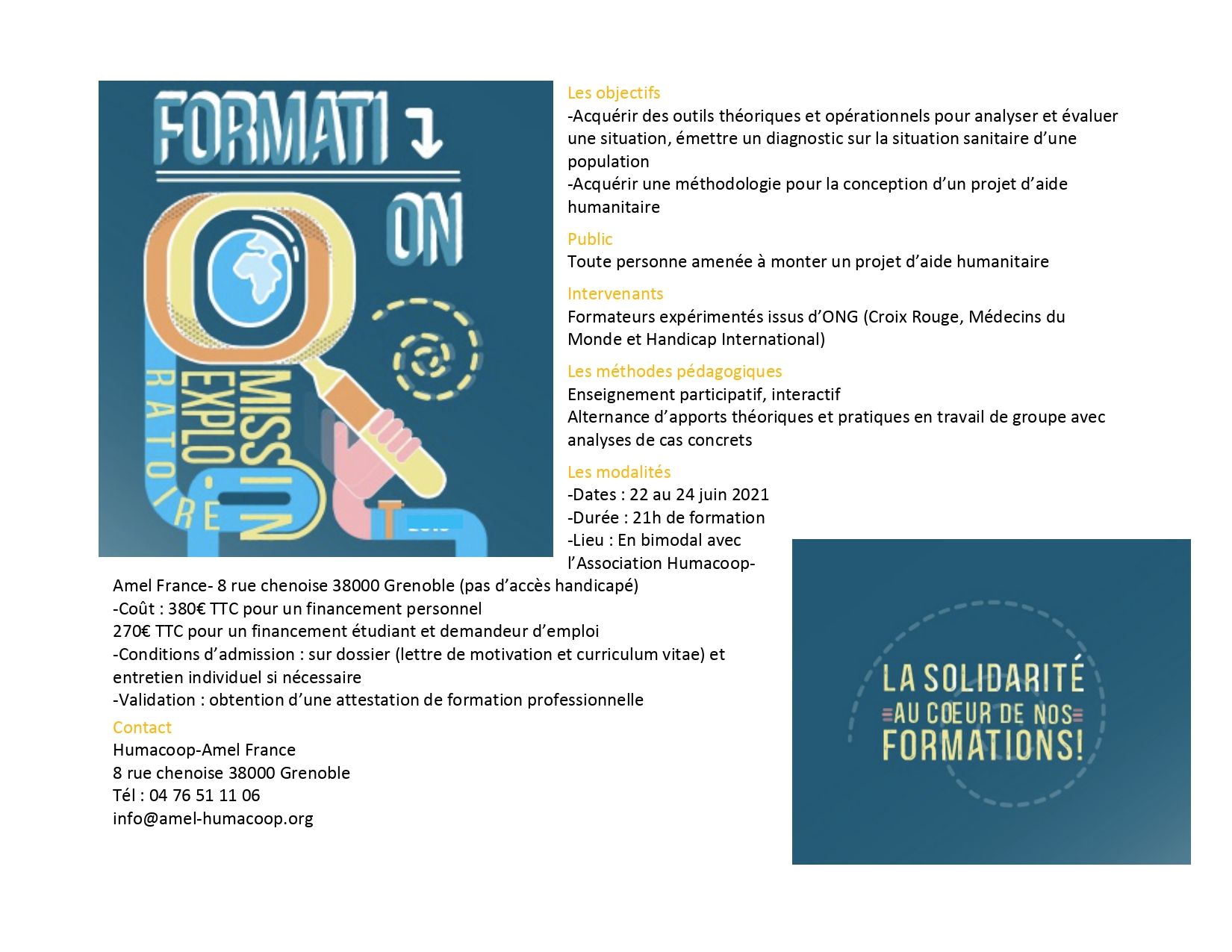 Formation « Mission exploratoire »