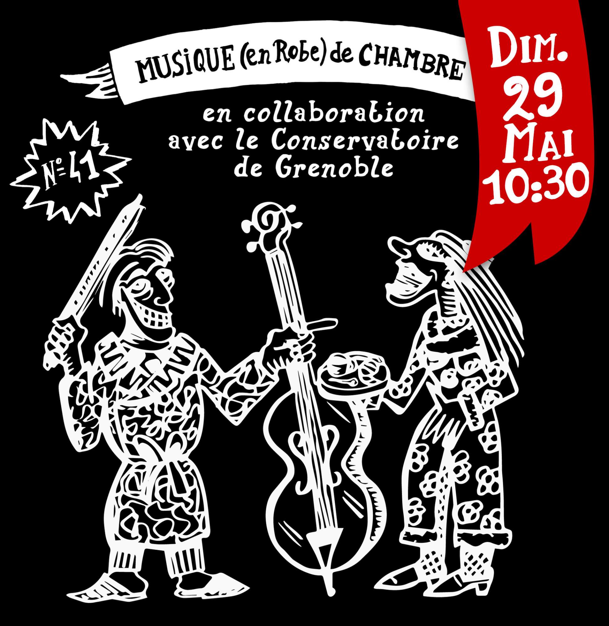 Musique (en robe) de Chambre N°41 à la Salle Noire de Grenoble Musique (en robe) de Chambre N°41 à la Salle Noire de Grenoble