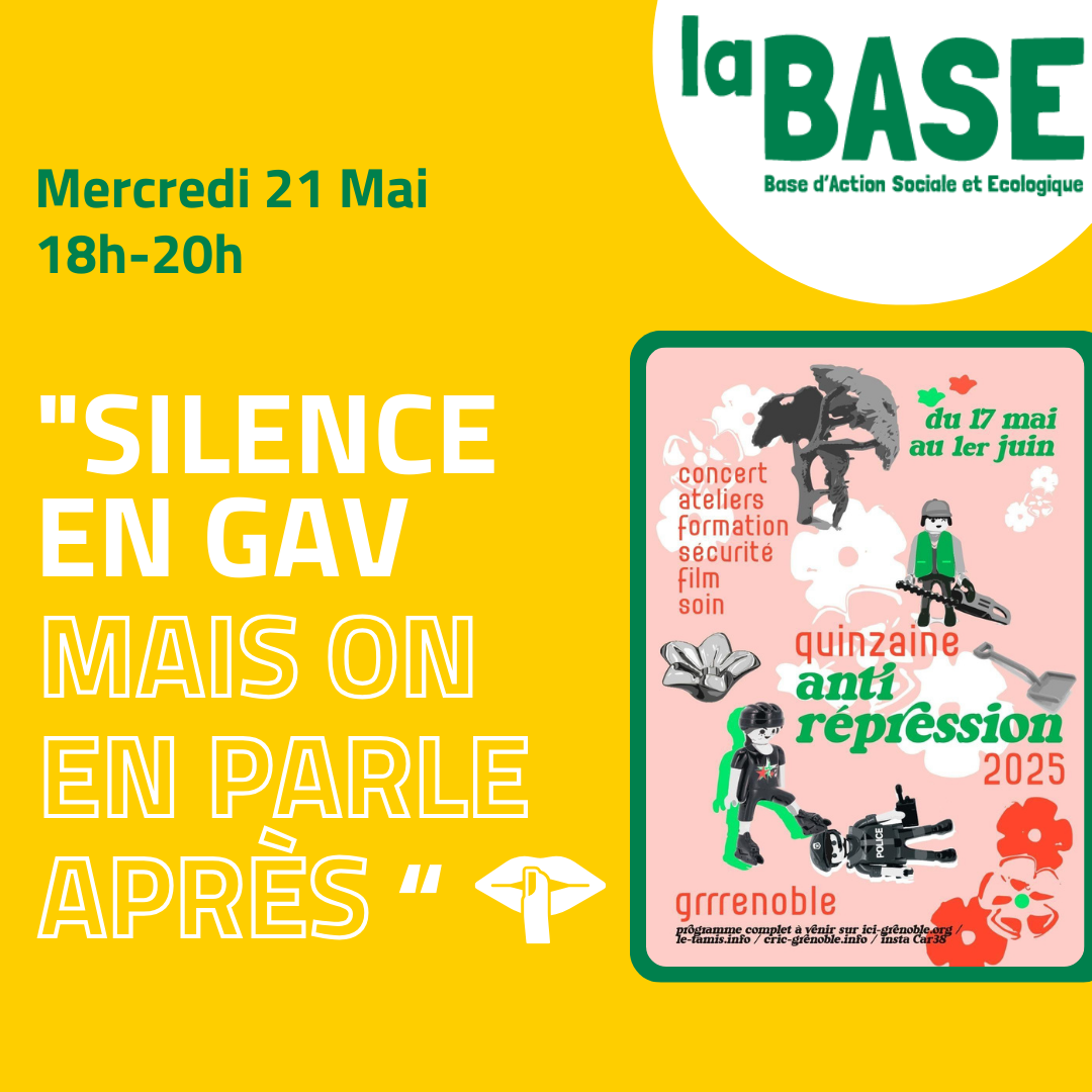 ☔🤫 »Silence en GAV mais on en parle après »