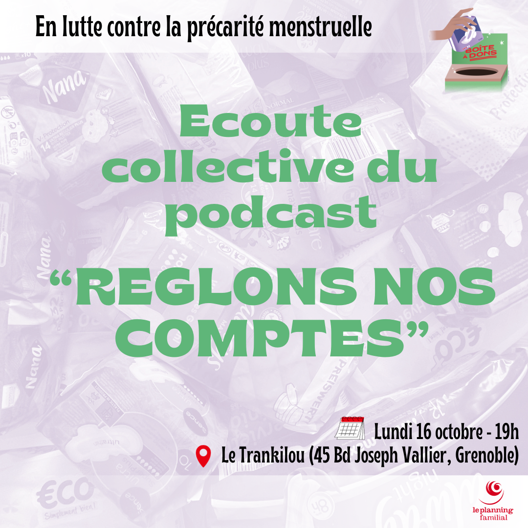 Ecoute collective du Podcast « Réglons nos comptes »