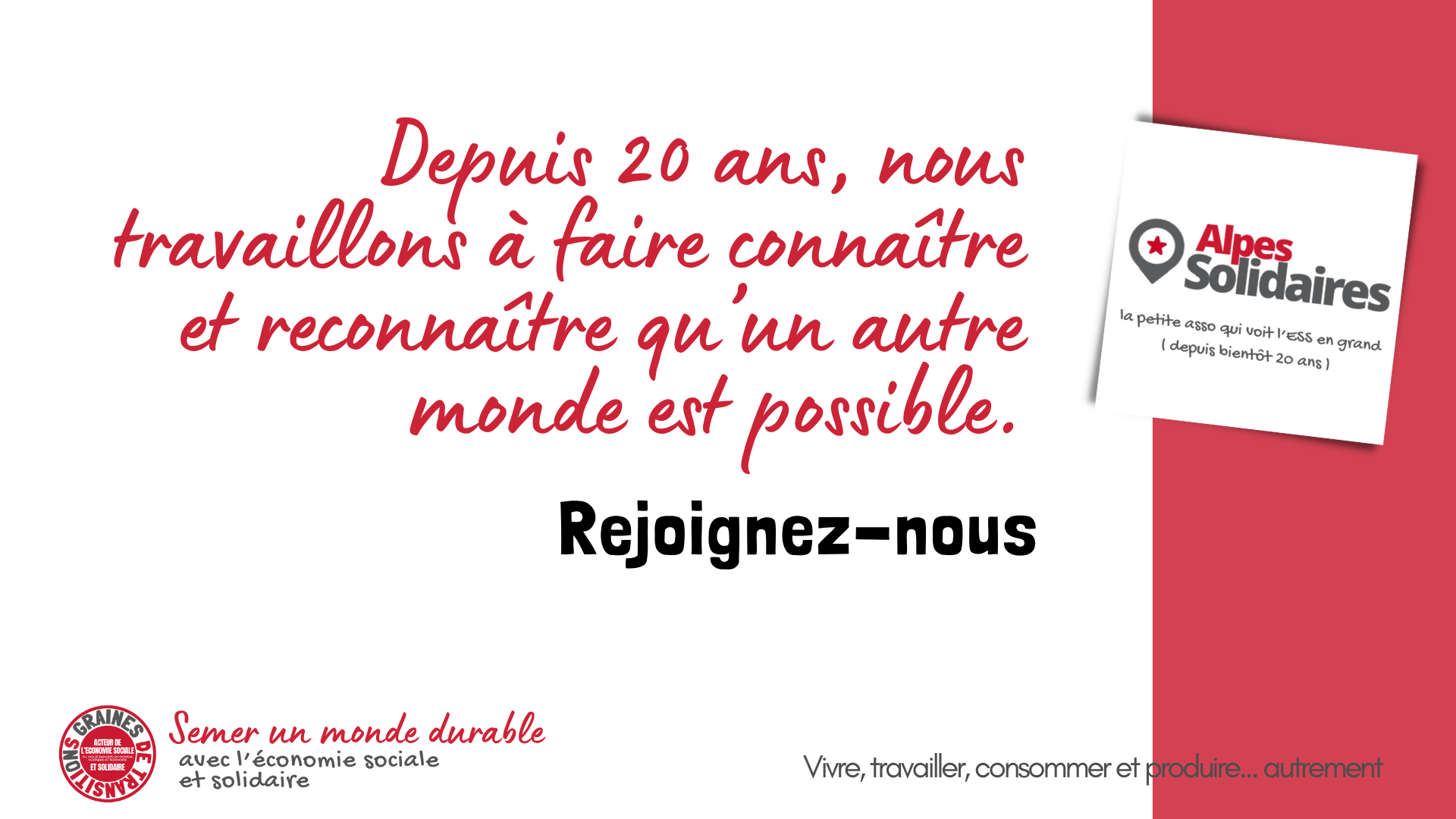 Semer un monde durable avec l&rsquo;Economie Sociale et Solidaire ?