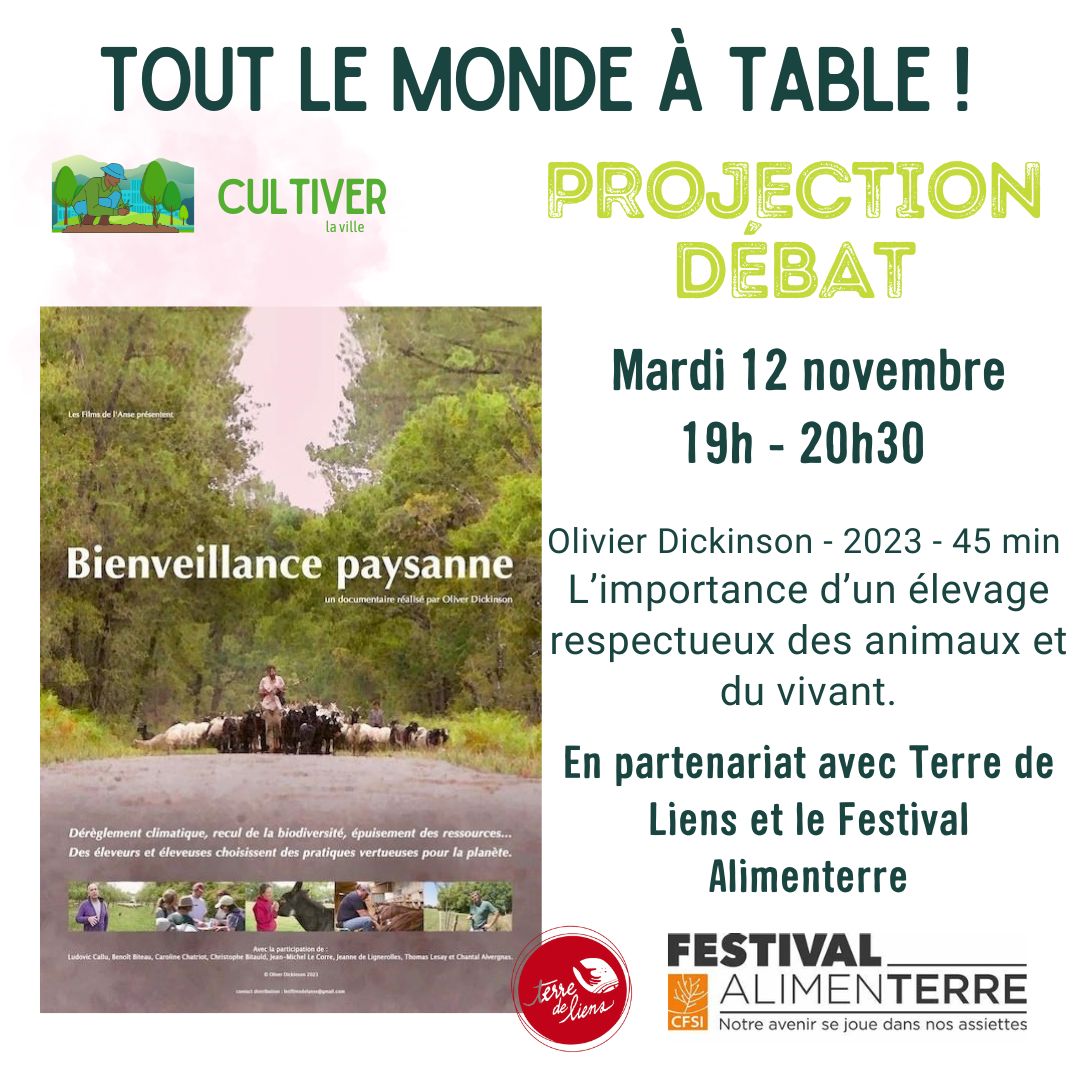 Projection-débat « Bienveillance paysanne » Projection-débat « Bienveillance paysanne »