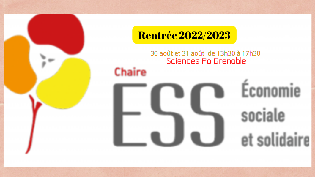 La rentrée de la Chaire ESS à Sciences Po Grenoble