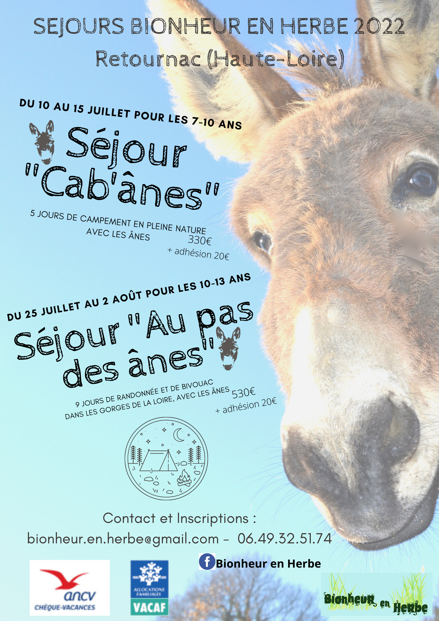 Séjour « au pas des ânes » – Retournac (43)