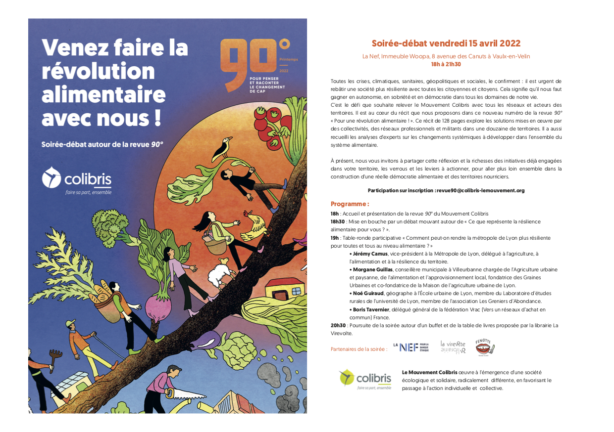 Venez faire la révolution alimentaire avec nous ! – Vaulx-en-Velin (69)