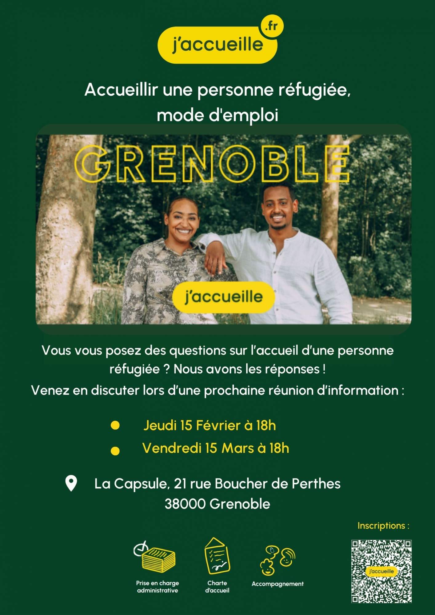 Accueillir une personne réfugiée, avec j&rsquo;accueille, mode d’emploi