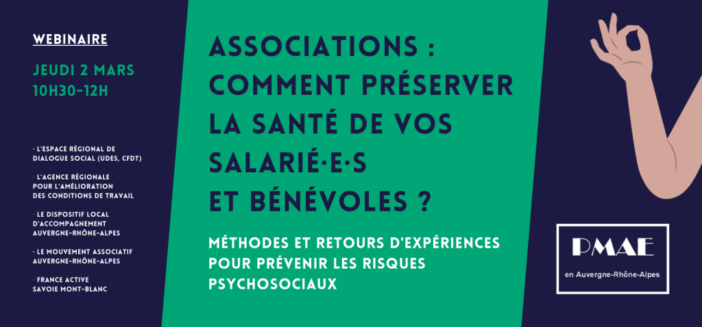 « Associations : comment préserver la santé de vos salarié·e·s et bénévoles ? »