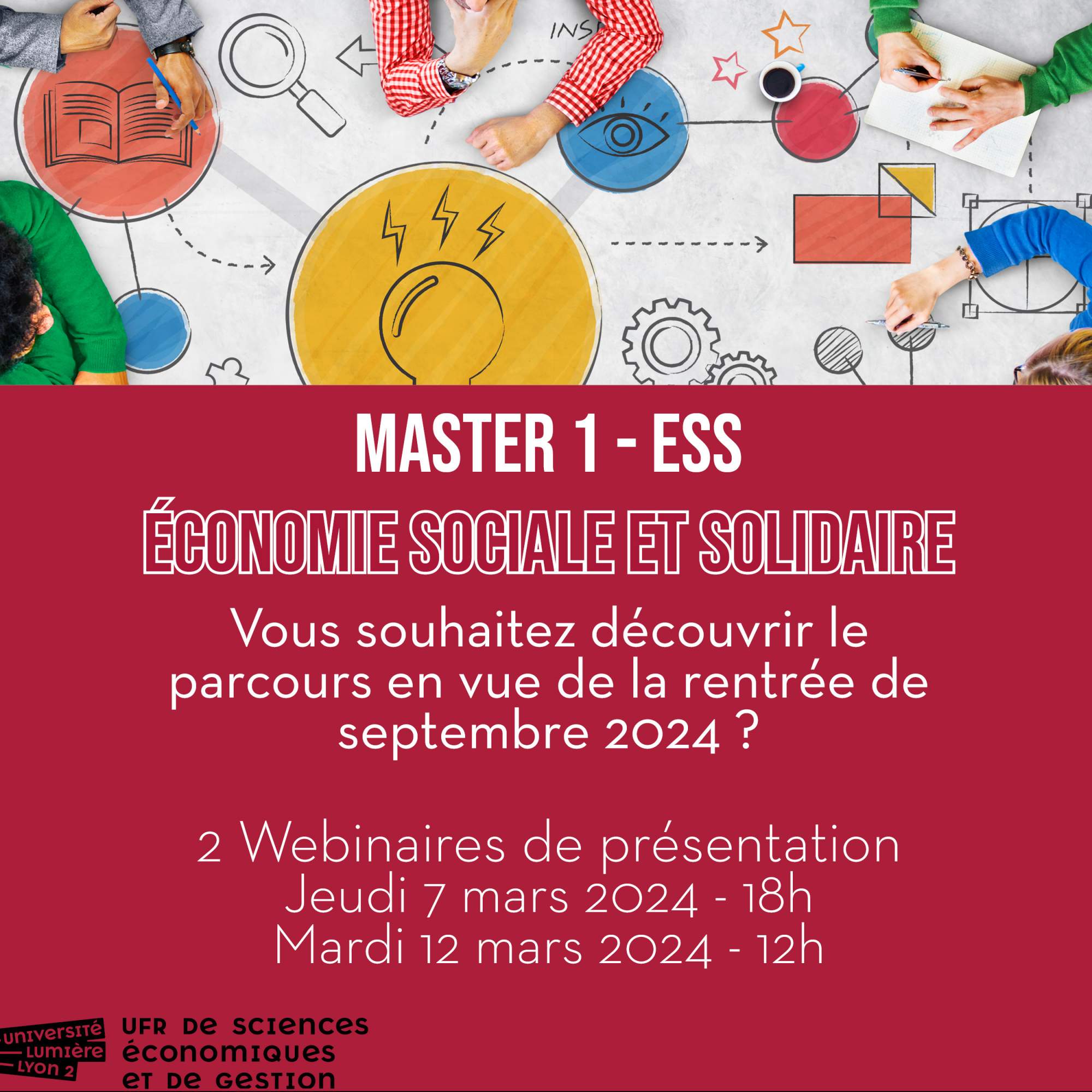 Webinaires de présentation M1 ESS Université Lumière Lyon 2 Webinaires de présentation M1 ESS Université Lumière Lyon 2