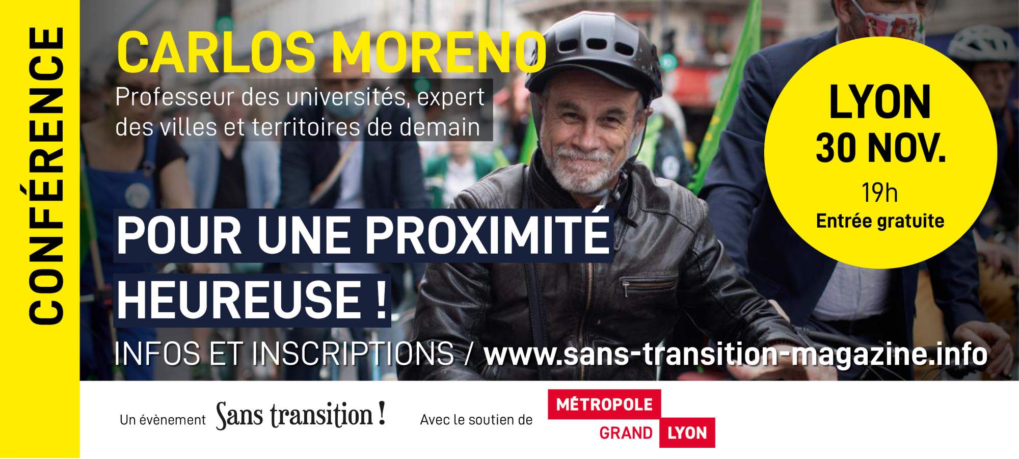 Conférence « Pour une proximité heureuse ! » avec Carlos Moreno Conférence « Pour une proximité heureuse ! » avec Carlos Moreno